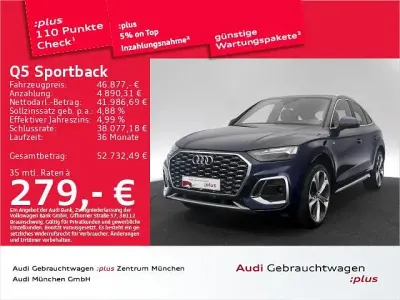 Używany Audi Q5 Sportback Ambiente 286 KM (210 kW) 2023 Niebieski SUV