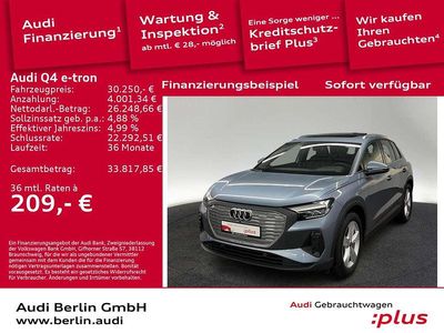 Gebraucht Audi Q4 e-tron Ambiente 150 kW (204 PS) 2022 Geysirblau metallic SUV