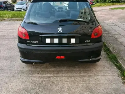 Gebraucht Peugeot 206 2002 Schwarz Kleinwagen