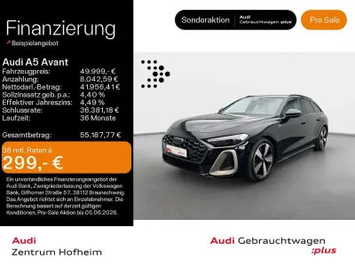 Gebraucht Audi A5 Edition .1 204 PS (150 kW) 2025 Mythosschwarz metallic Kombi