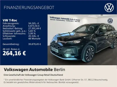 Neu VW T-Roc Cabriolet Style 150 PS (110 kW) 2026 Grenadillschwarz metallic SUV