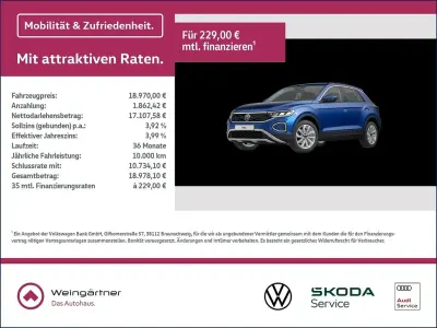 Gebraucht VW T-Roc Life 110 PS (80 kW) 2023 Blau SUV