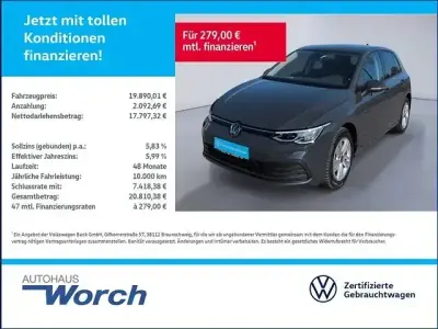 Gebraucht VW Golf VIII Life 110 PS (80 kW) 2023 Uranograu Limousine
