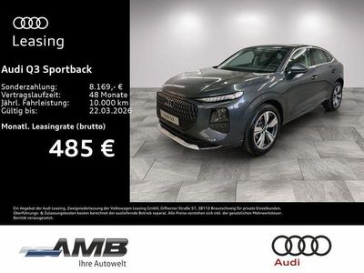 Neu Audi Q3 Sportback 150 PS (110 kW) 2025 Grau SUV