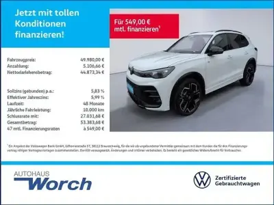 Neu VW Tiguan R-line 193 PS (141 kW) 2025 Weiß SUV