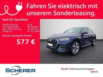 Gebraucht Audi Q5 299 PS (219 kW) 2021 Navarrablau metallic SUV