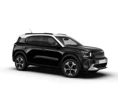 Neu Citroën C3 Aircross 2026 Brightblau metallic mit schwarzem dach SUV
