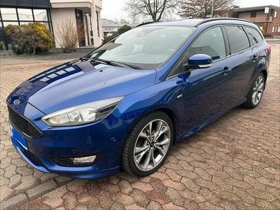Gebraucht Ford Focus ST-Line 125 PS (91 kW) 2018 Blau Kombi