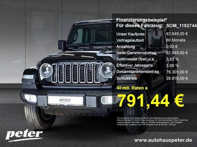 Neu Jeep Wrangler Sahara 272 PS (200 kW) 2025 Schwarz SUV
