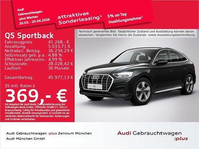 Gebraucht Audi Q5 Sportback Advanced 265 PS (194 kW) 2023 Schwarz SUV
