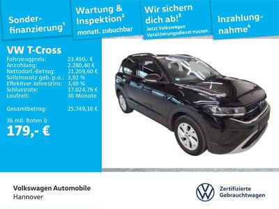 Schwarz Gebraucht 2024 VW T-Cross Life SUV | 23.490 € (Fairer Preis)