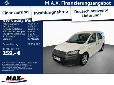 Second-hand VW Caddy Maxi S 102 CP (75 kW) 2021 Alb Monovolum
