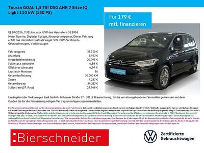 Schwarz Gebraucht 2024 VW Touran Goal Van / Kleinbus | 38.950 € (Etwas zu teuer)