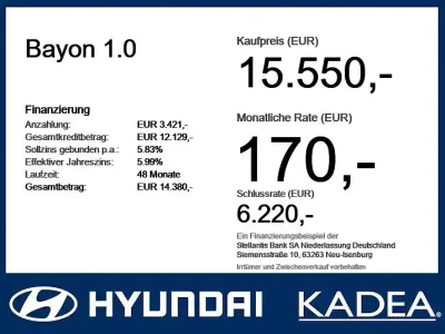 Gebraucht Hyundai Bayon 101 PS (74 kW) 2022 Mangrove green / mic (metallic) SUV