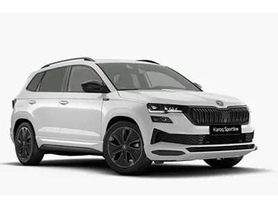 Neu Skoda Karoq SportLine 150 PS (110 kW) 2026 Mondweiß metallic SUV