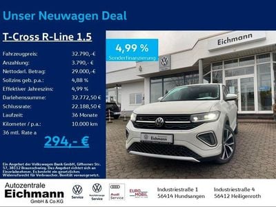 Ny VW T-Cross R-line 150 HK (110 kW) 2025 Grå SUV