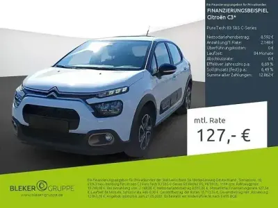 Używany Citroën C3 PureTech 82 KM (60 kW) 2023 Biały Sedan/Limuzyna