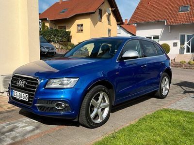 gebraucht Audi Q5 Quattro 2.0 TDi 190PS, S-line, B&O, AHK, Sepangblau