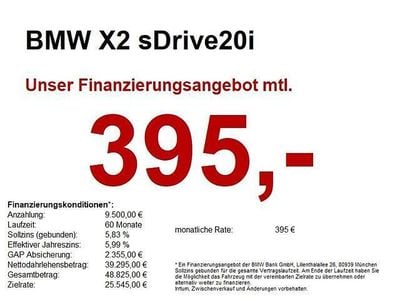 Gebraucht BMW X2 M Sport 156 PS (114 kW) 2025 Black sapphire metallic SUV