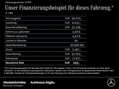 Gebraucht Mercedes A180 AMG 136 PS (100 kW) 2025 Unilack polarweiß Limousine