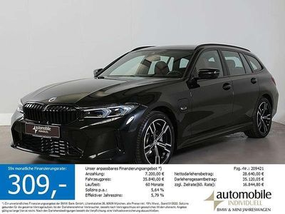 Gebraucht BMW 330e M Sport 292 PS (214 kW) 2022 Saphirschwarz met. Kombi