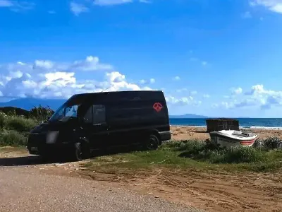 Gebraucht Ford Transit 85 PS (62 kW) 2009 Schwarz Van / Kleinbus