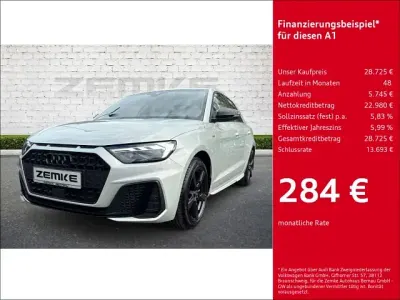Brugt Audi A1 Sportback S-Line 110 HK (80 kW) 2024 Sølv Hatchback
