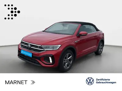 Gebraucht VW T-Roc Cabriolet R-line 150 PS (110 kW) 2025 Kings red metallic/schwarz Cabrio