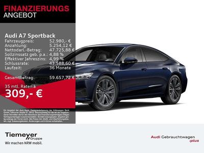 Gebraucht Audi A7 Sport 286 PS (210 kW) 2025 Firmamentblau metallic Limousine