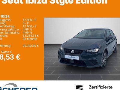 Begagnad Seat Ibiza Style 116 HK (85 kW) 2024 Grå Sedan