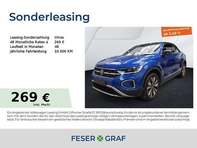 Gebraucht VW T-Roc Cabriolet Goal 116 PS (85 kW) 2025 Ravennablau metallic schwarz Cabrio