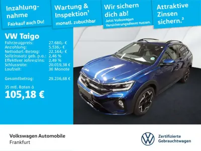 Brugt VW Taigo R-line 150 HK (110 kW) 2025 Blå SUV