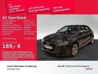 Gebraucht Audi A1 Sportback Advanced Plus 116 PS (85 kW) 2025 Manhattangrau metallic Kleinwagen