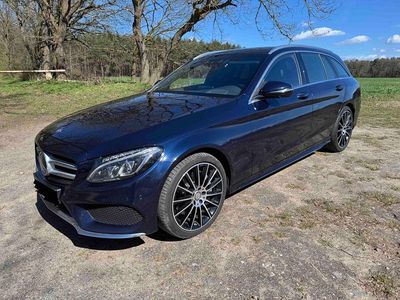 Second-hand Mercedes C250 AMG line 204 CP (150 kW) 2016 Albastru Break