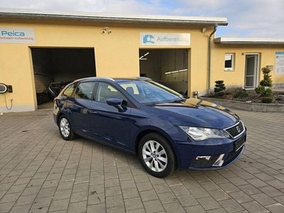 Usata Seat Leon ST Style 110 CV (80 kW) 2017 Blu Station wagon