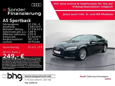 Gebraucht Audi A5 Sportback Design 150 PS (110 kW) 2019 Schwarz Kleinwagen