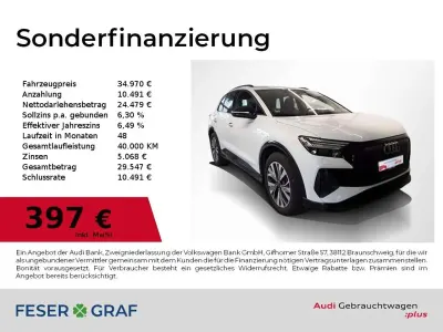 Gebraucht Audi Q4 e-tron S-Line 150 kW (204 PS) 2023 Weiß SUV