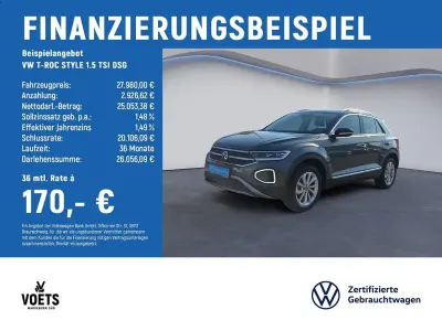 Gebraucht VW T-Roc Style 150 PS (110 kW) 2025 Grau SUV