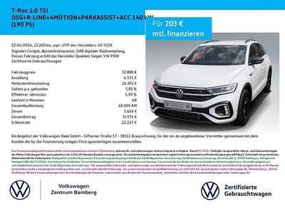 Gebraucht VW T-Roc R-line 190 PS (139 kW) 2024 Weiß SUV