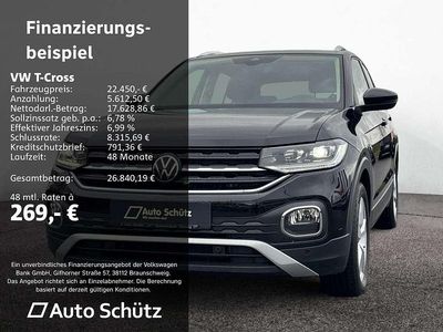 Gebraucht VW T-Cross Style 110 PS (80 kW) 2022 Deep black perleffekt sn 64 SUV