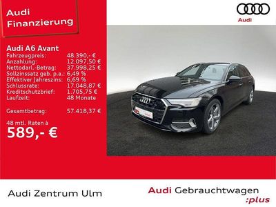 Mythosschwarz metallic Gebraucht 2025 Audi A6 Advanced Plus Kombi | 48.390 € (Fairer Preis)