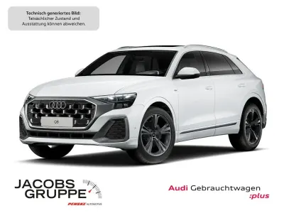 Gebraucht Audi Q8 S-Line 286 PS (210 kW) 2025 Gletscherweiß metallic SUV