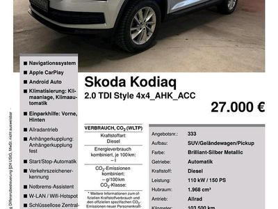 Gebraucht 2018 Skoda Kodiaq Style SUV | 25.500 € (Etwas zu teuer)