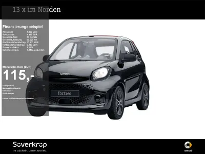 Gebraucht Smart ForTwo Coupé Passion 60 kW (82 PS) 2021 Schwarz Cabrio