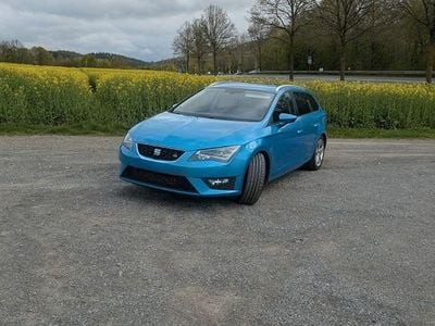 Usata Seat Leon ST FR 150 CV (110 kW) 2015 Blu Station wagon