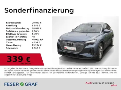 Gebraucht Audi Q4 Sportback e-tron Sport 150 kW (204 PS) 2023 Geysirblau metallic SUV