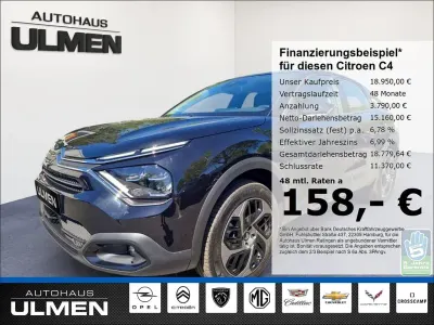 Gebraucht Citroën C4 PureTech 131 PS (96 kW) 2024 Schwarz SUV