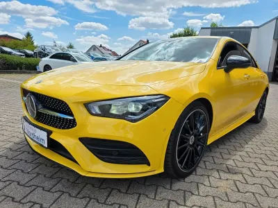 Gebraucht Mercedes CLA200 AMG line 150 PS (110 kW) 2021 Gelb Coupé