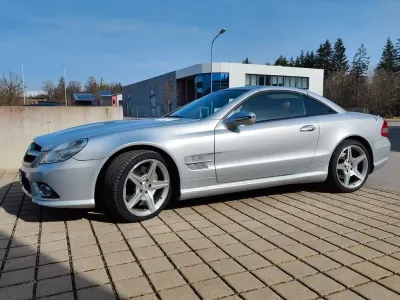 Gebraucht Mercedes SL500 AMG 387 PS (284 kW) 2009 Silber Cabrio