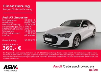 Brugt Audi A3 S-Line 150 HK (110 kW) 2025 Hvid Sedan